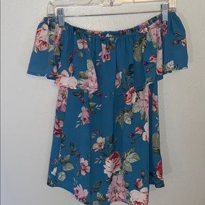 Off the shoulder floral top